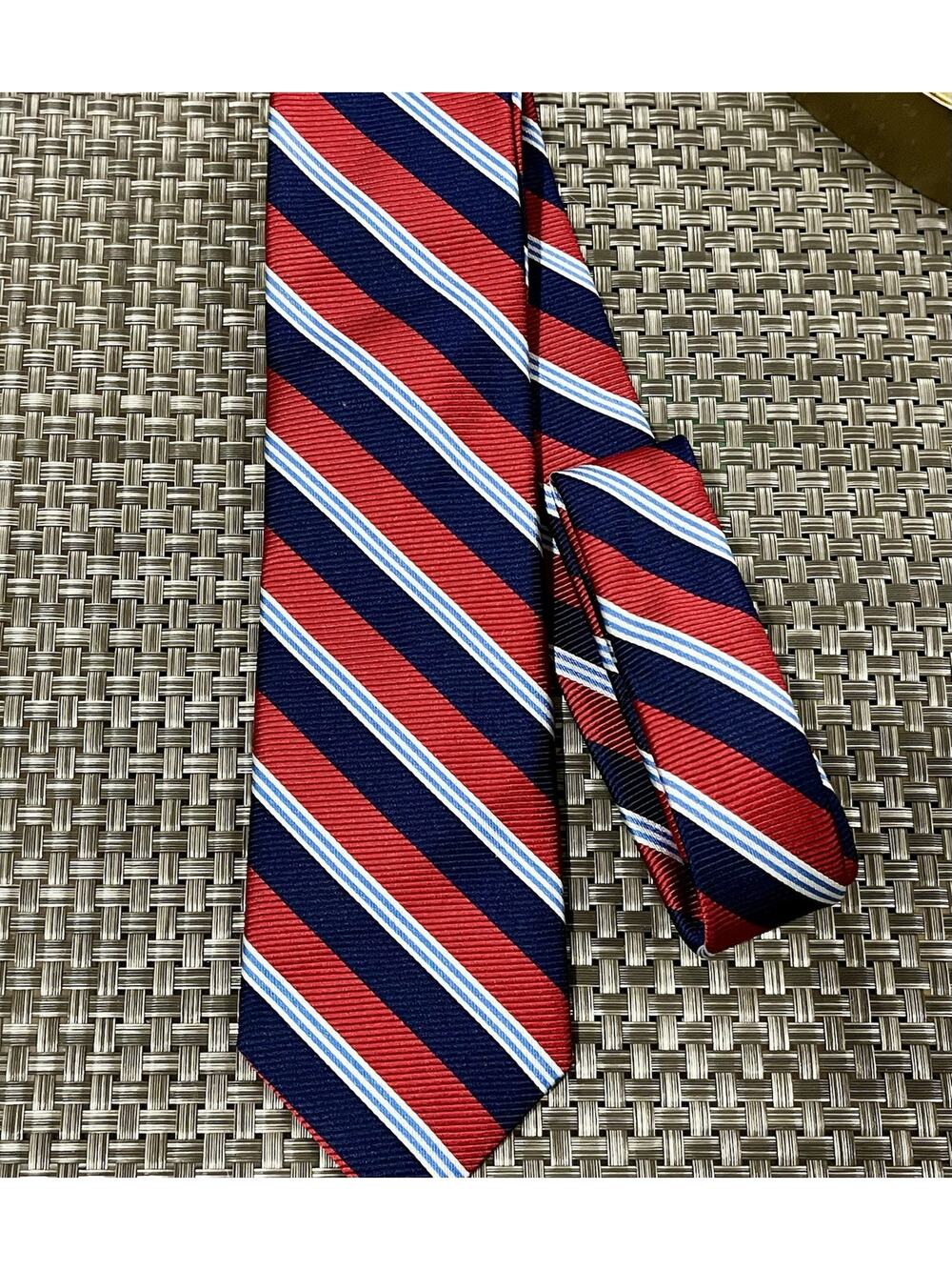BB#1 Rep Tie Brooks Brothers Red White Blue Tie 3X58 (A)